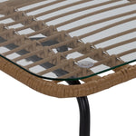 Belize 4 - Piece Outdoor Conversation Set - Beige & Black