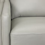 Bella Leather Swivel Chair - Grey