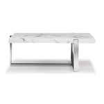 Bellissimo 44" Coffee Table - White & Grey