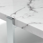 Bellissimo 22.75" End Table - White & Grey