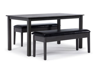 Belwood 3-Piece Dining Set with Benches - Grey