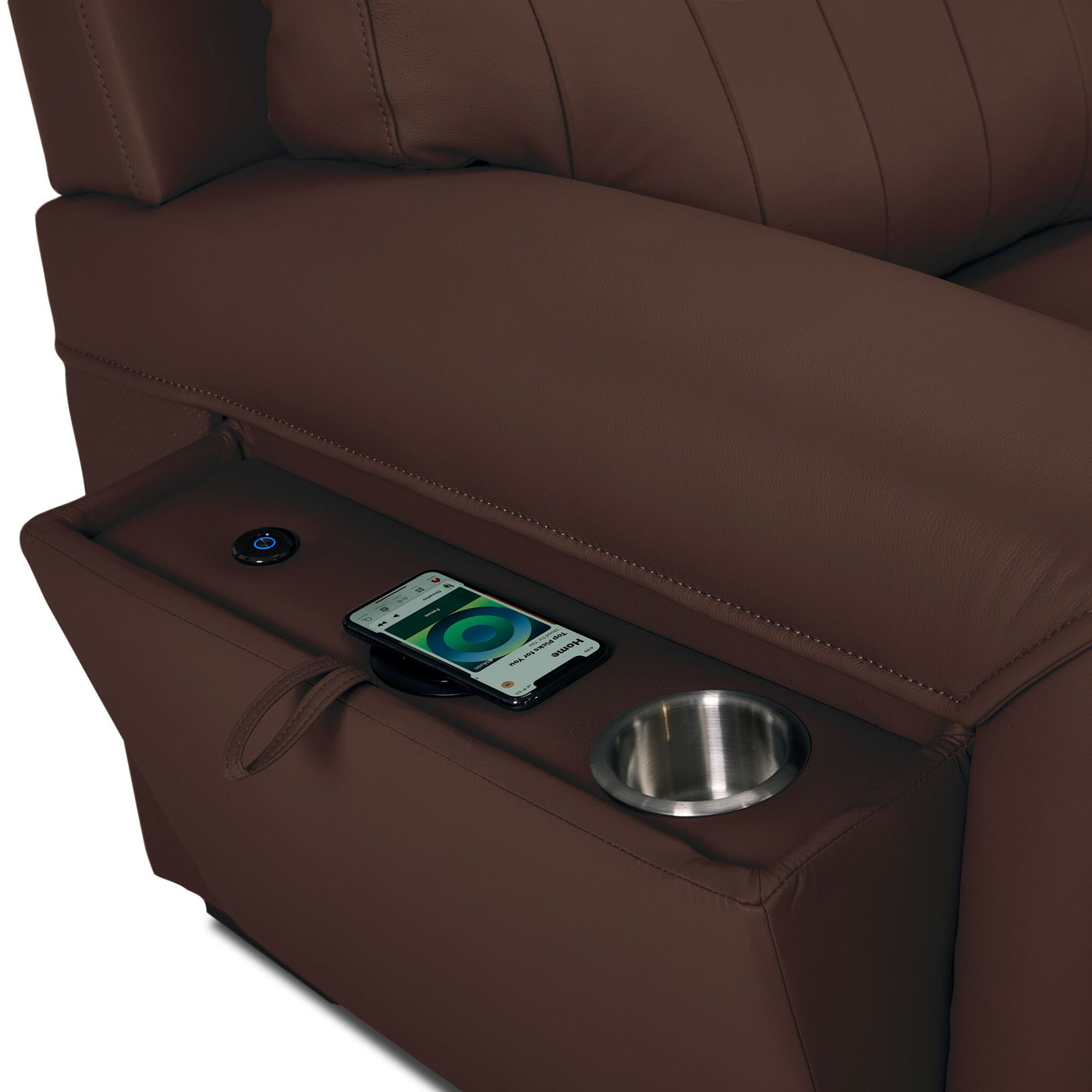 Benevento Leather Sofa - Mocha