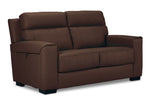 Benevento Leather Sofa and Loveseat Set - Mocha