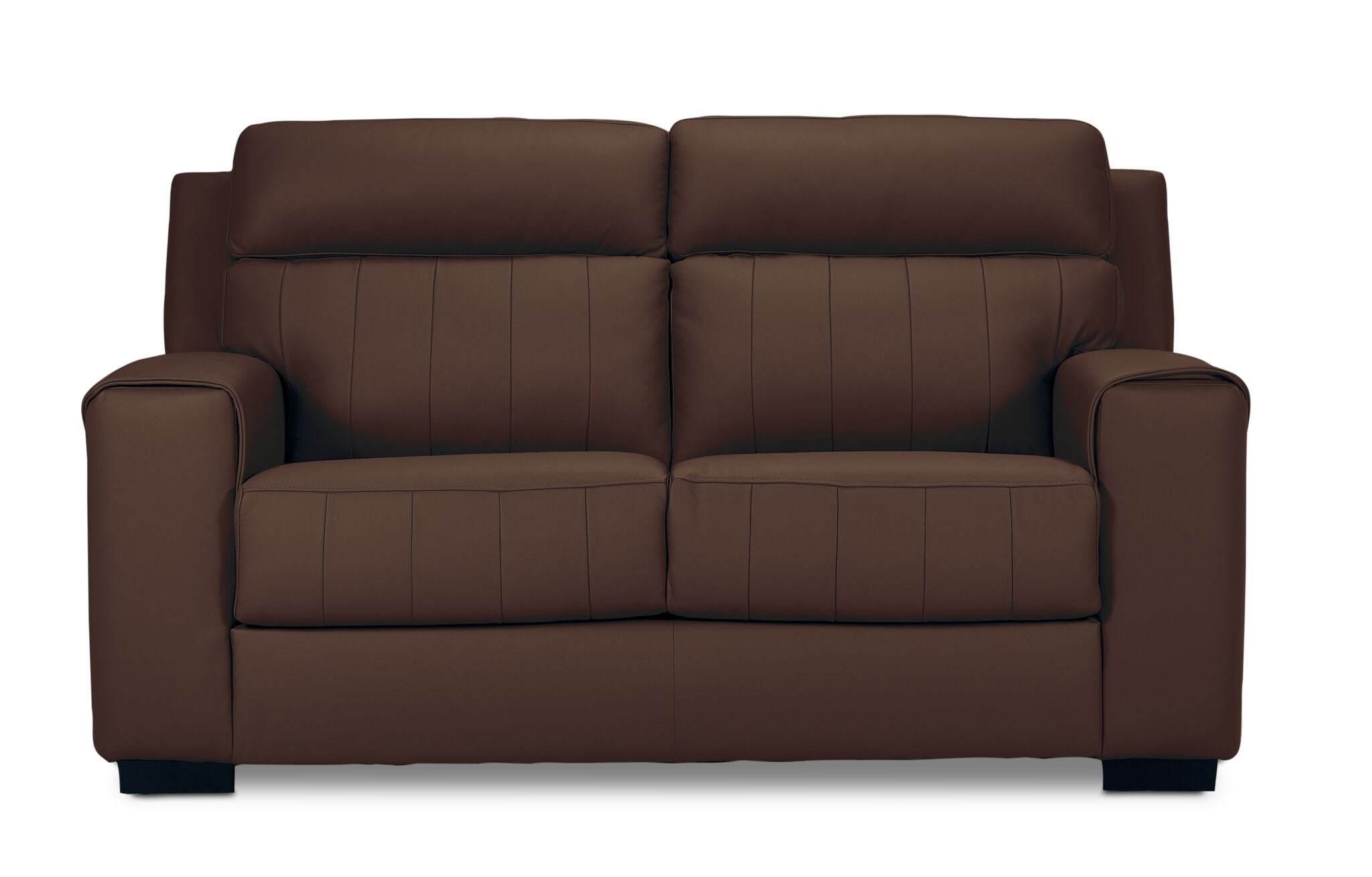 Benevento Leather Loveseat - Mocha