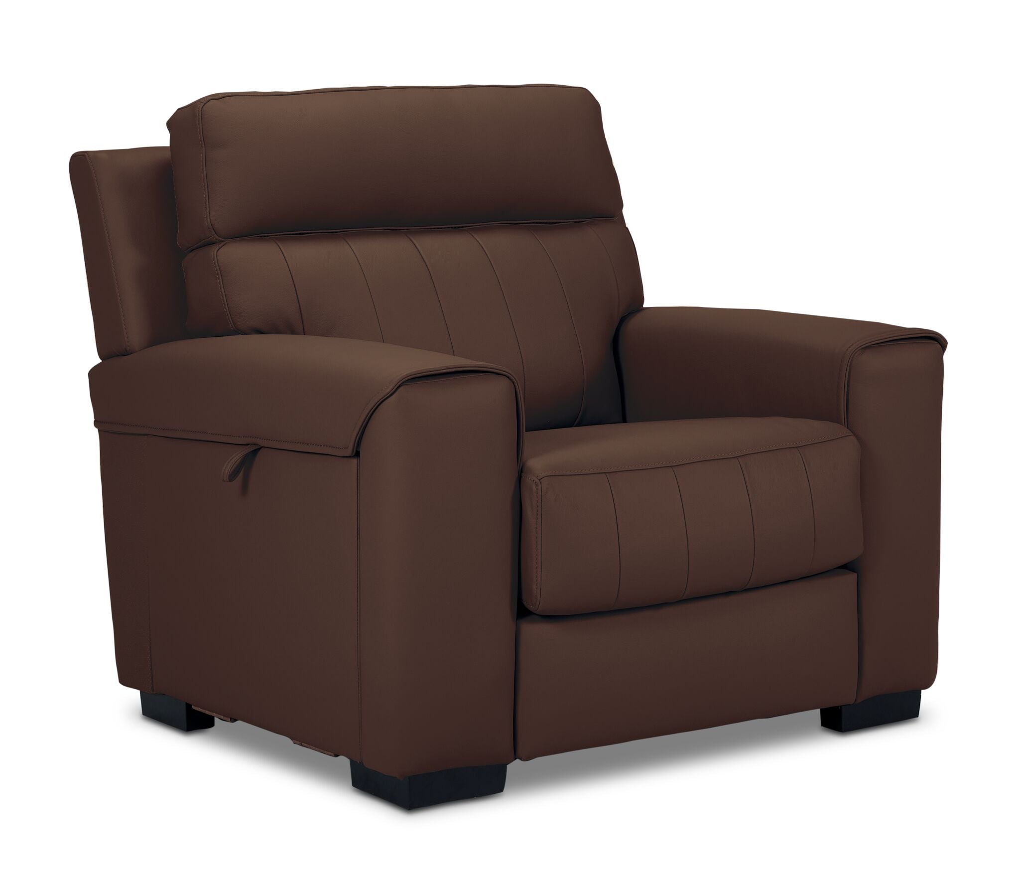 Benevento Leather Sofa and Chair Set - Mocha