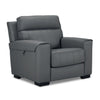 Benevento Leather Chair - Steel
