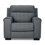 Benevento Leather Chair - Steel