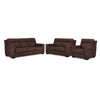 Benevento Leather Sofa, Loveseat and Chair - Mocha