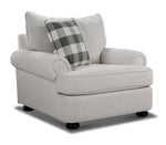 Beverly Sofa, Loveseat and Chair and a Half Set - TicTac Ivory