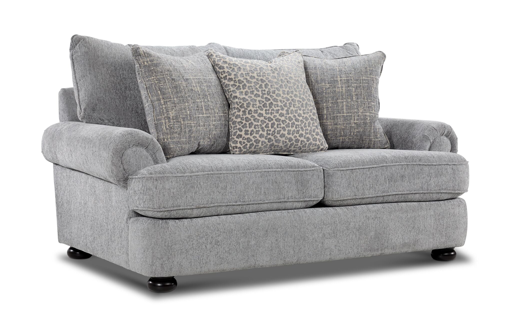 Beverly Sofa and Loveseat Set - Vangoh Grey