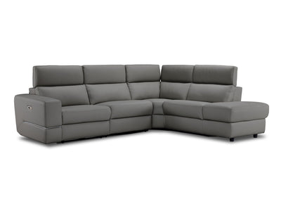 Bianca 3-Piece Power Sectional with Right Facing Chaise - Grey