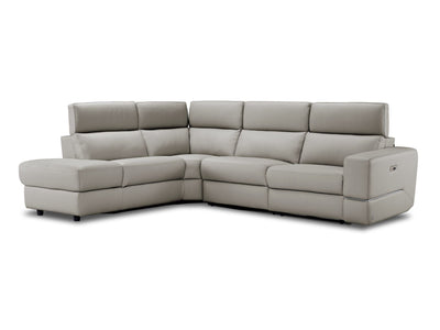 Bianca 3-Piece Power Sectional with Left Facing Chaise - Cream