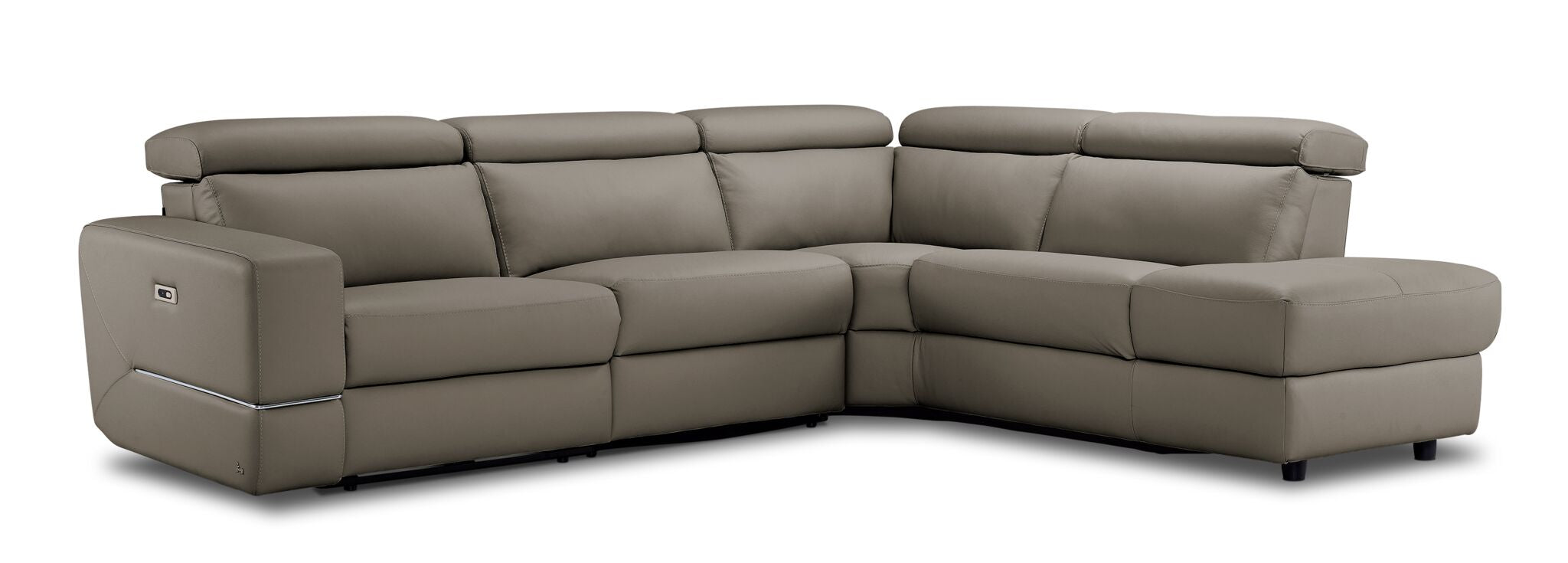 Bianca 3-Piece Power Sectional with Right Facing Chaise - Tan