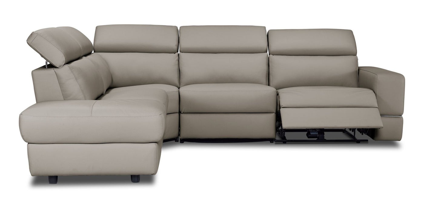 Bianca 3-Piece Power Sectional with Left Facing Chaise - Tan