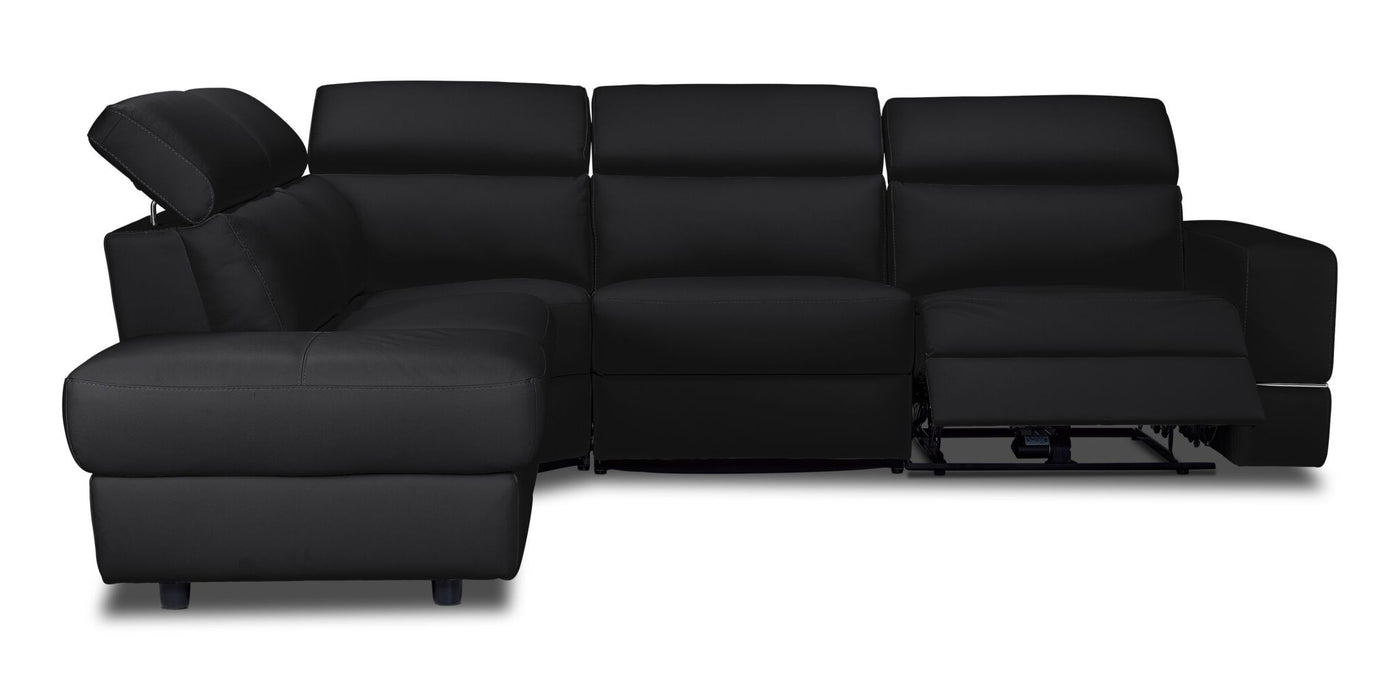 Bianca 3-Piece Power Sectional with Left Facing Chaise - Dark Grey