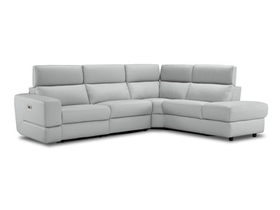 Bianca 3-Piece Power Sectional with Right Facing Chaise - White