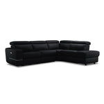 Bianca 3-Piece Power Sectional with Right Facing Chaise - Black