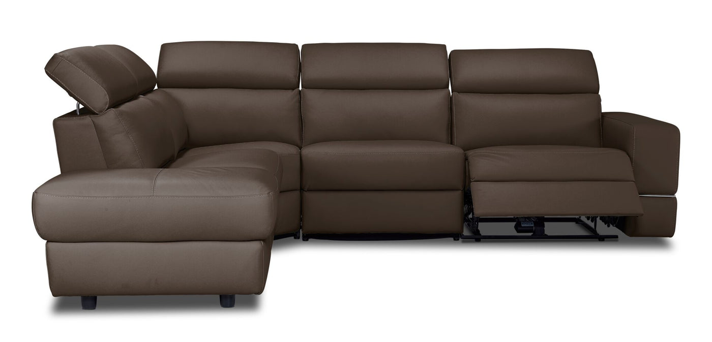 Bianca 3-Piece Power Sectional with Left Facing Chaise - Taupe