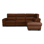 Bianca 3-Piece Power Sectional with Right Facing Chaise - Cognac