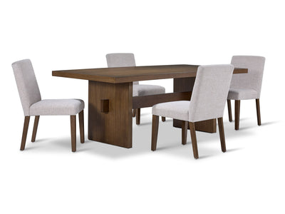 Biscotti 5-Piece Dining Set - Light Brown