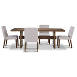 Biscotti 5-Piece Dining Set - Light Brown
