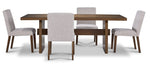 Biscotti 5-Piece Dining Set - Light Brown