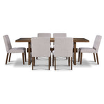 Biscotti 7-Piece Dining Set - Light Brown