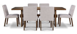 Biscotti 7-Piece Dining Set - Light Brown