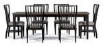Greyridge Farm 7-Piece Extendable Dining Set - Black
