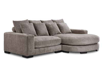 Blake 2-Piece Reversible Sofa Chaise - Grey