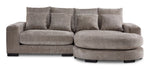 Blake 2-Piece Reversible Sofa Chaise - Grey