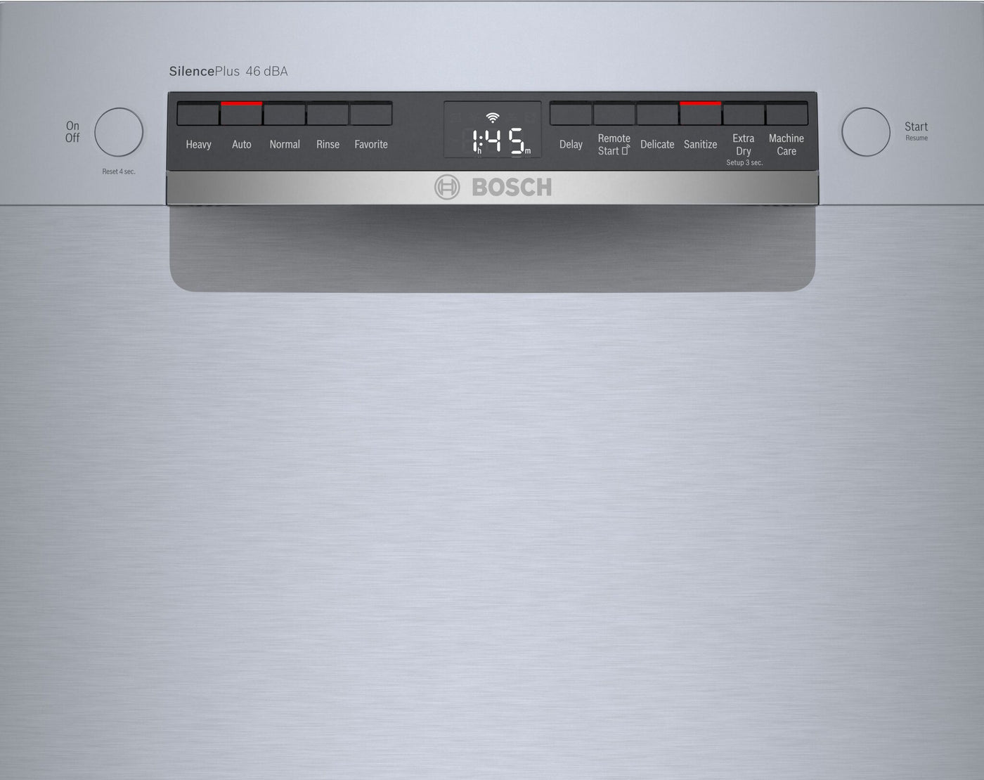 Bosch Stainless Steel 300 Series Smart 18" Dishwasher with Recessed Handle - SPE53C55UC