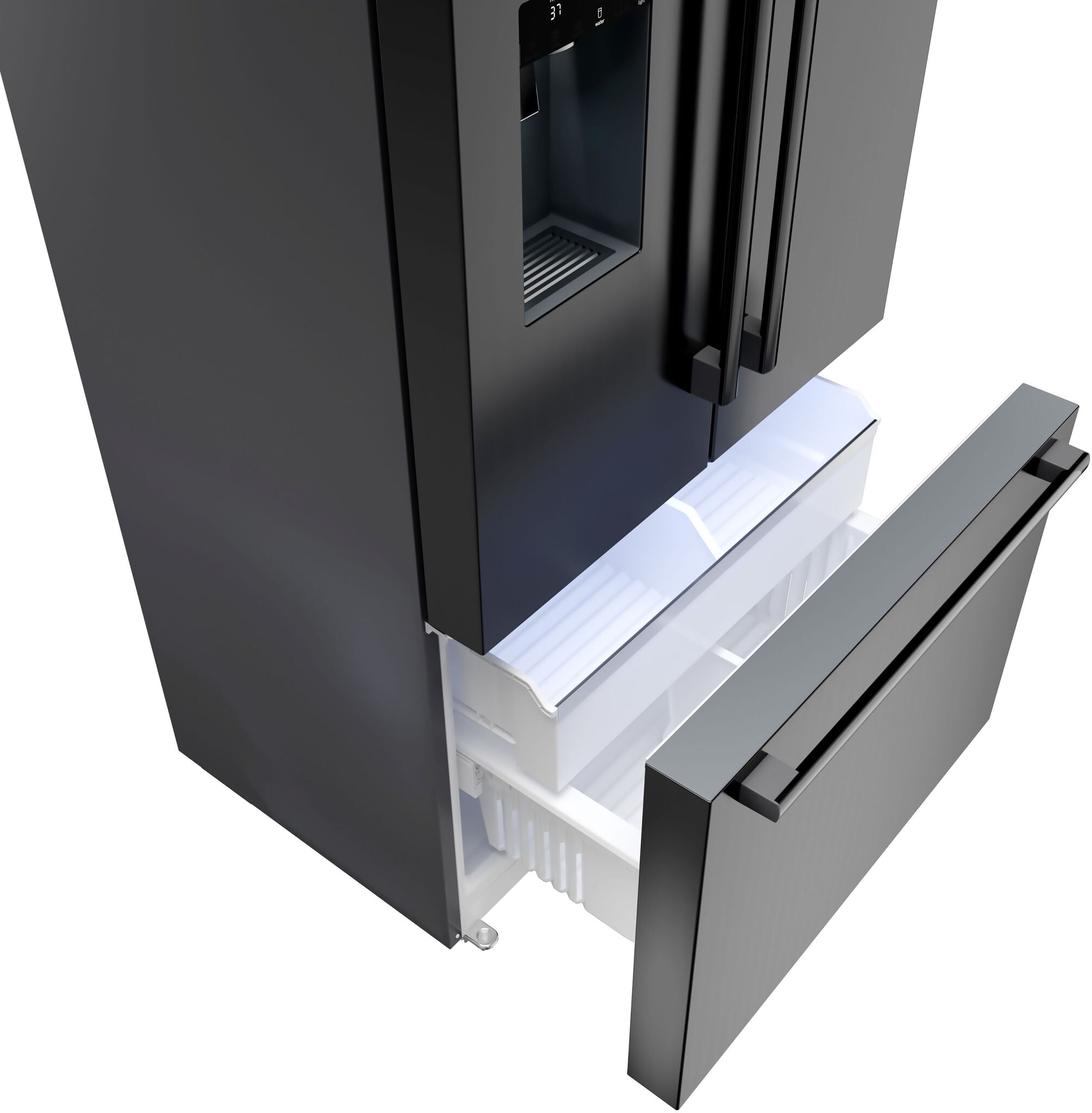 Bosch 500 Series 36" 21.6 Cu. Ft. Black Stainless French Door Refrigerator - B36CD52SNB