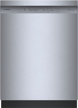 Bosch Fingerprint Resistant Brushed Steel Built-In 300 Series Dishwasher with Home Connect (48 dBA) - SHE41CM5N