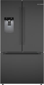 Bosch 500 Series 36" 26 Cu. Ft. Fingerprint Resistant Brushed Black Steel French Door Refrigerator - B36FD52SNB