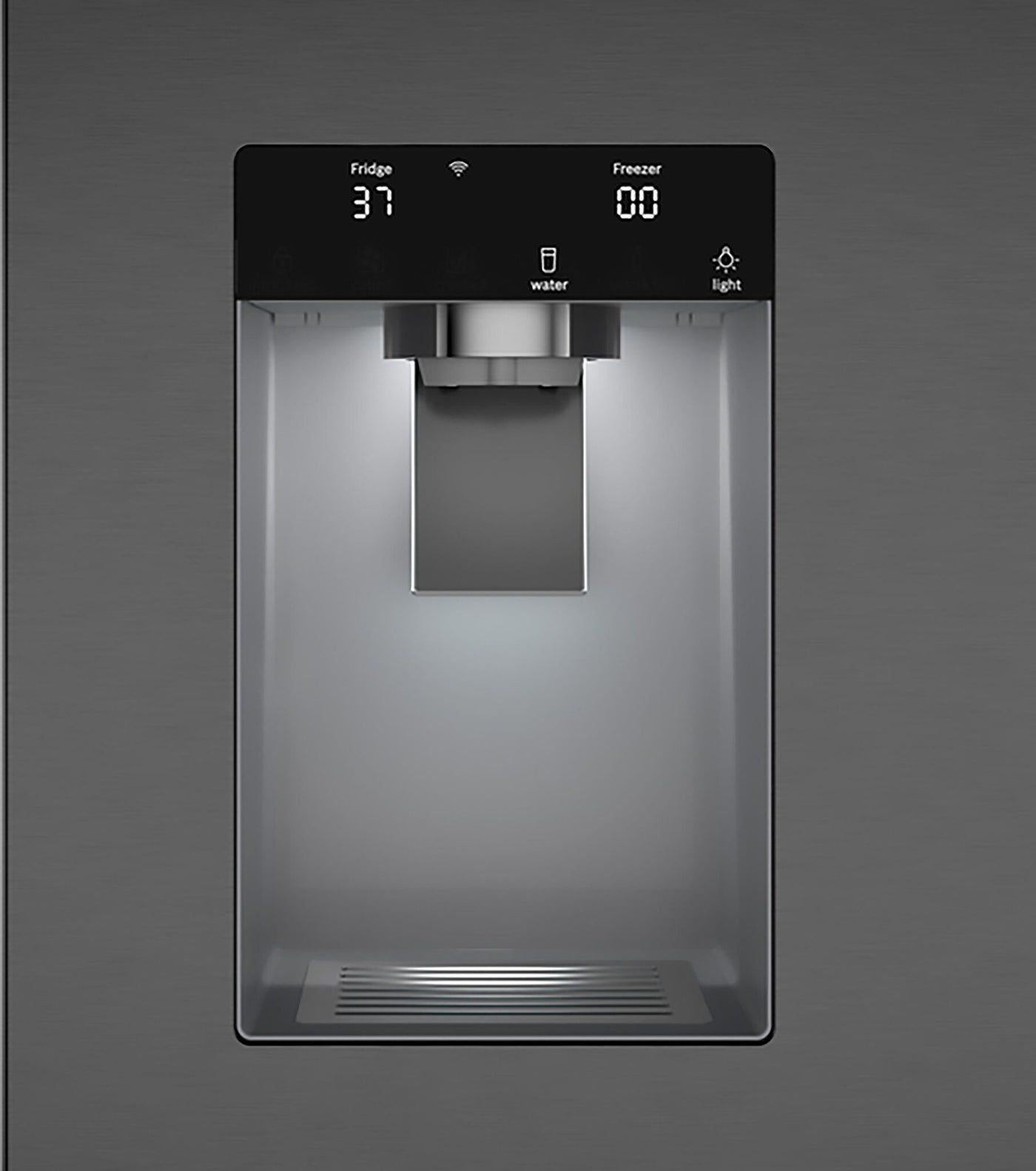 Bosch Fingerprint Resistant Brushed Black Steel 500 Series French Door Refrigerator (26 Cu. Ft.) B36FD52SNB