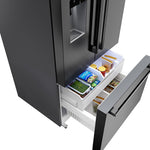 Bosch 500 Series 36" 26 Cu. Ft. Fingerprint Resistant Brushed Black Steel French Door Refrigerator - B36FD52SNB