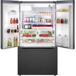 Bosch Fingerprint Resistant Brushed Black Steel 500 Series French Door Refrigerator (26 Cu. Ft.) B36FD52SNB