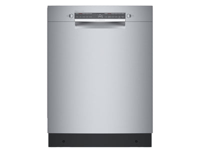 Bosch Stainless Steel 300 Series Smart Dishwasher with Recessed Handle -SGE53C55UC