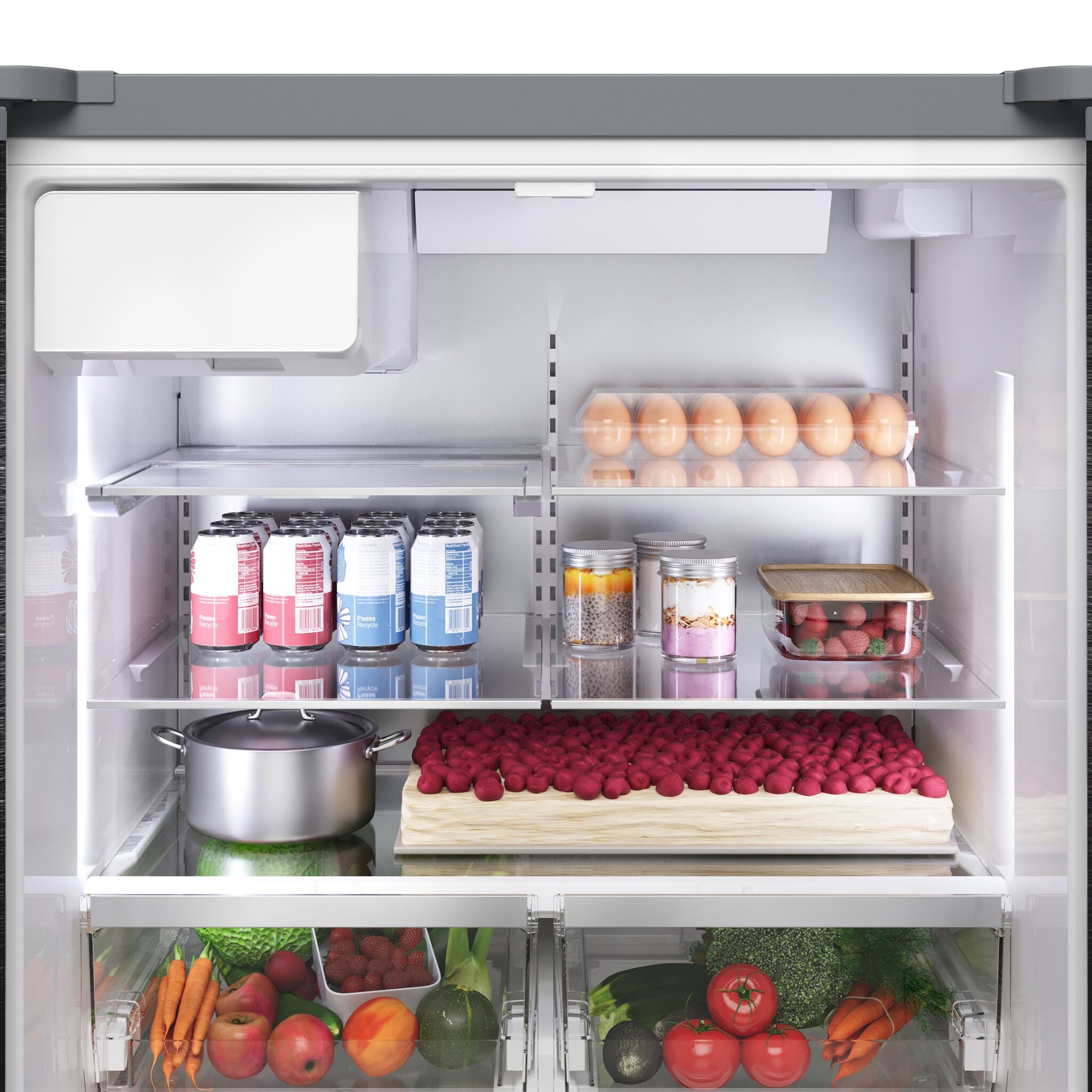Bosch 36" 26.0 Cu. Ft. Stainless Steel Counter-Depth French Door Refrigerator - B36FD52SNS