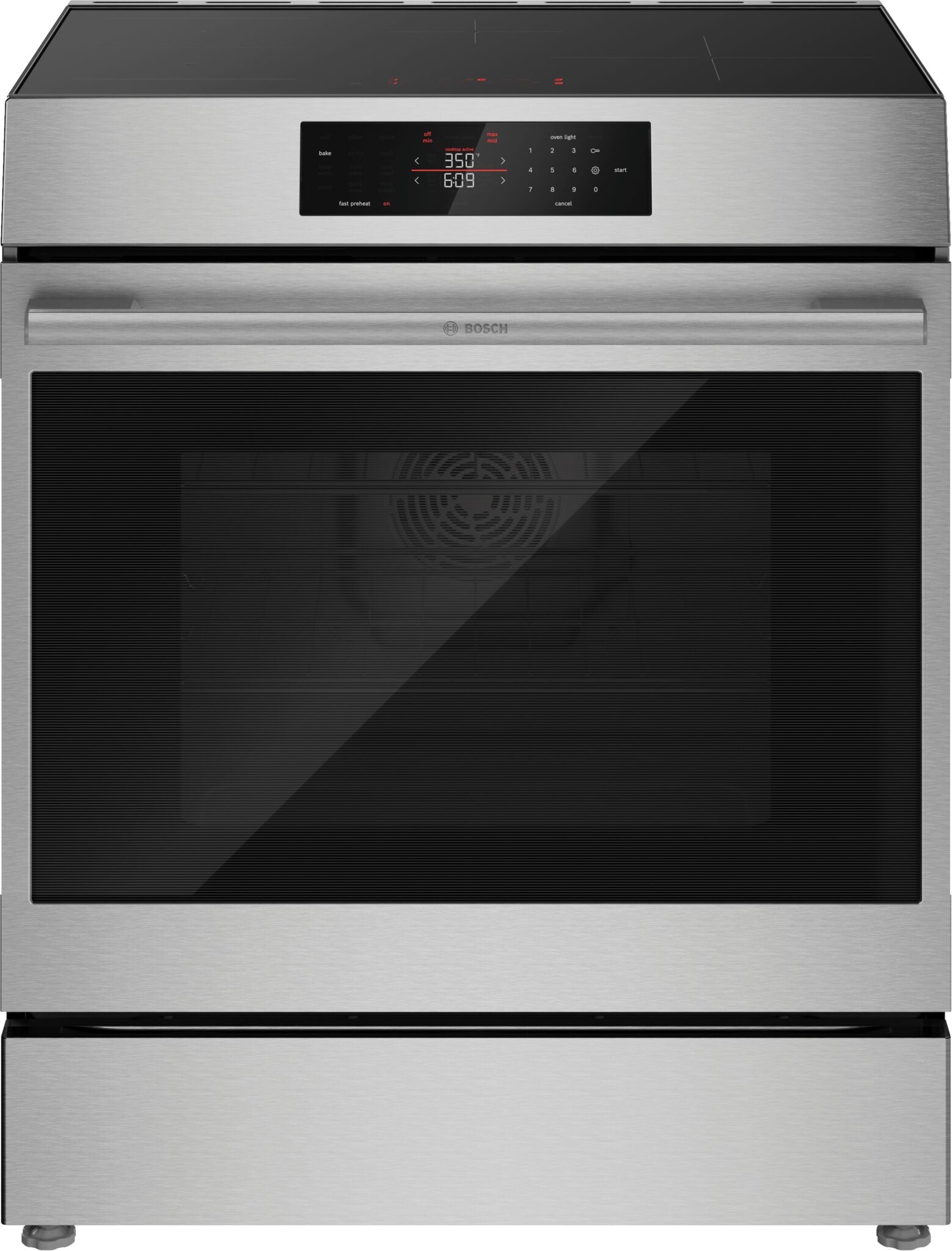 Bosch 30" Stainless Steel 500 Series Electric Freestanding Range (5.8 Cu. Ft.) - HIF5050MC