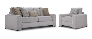 Brahm Sofa and Chair Set - Linen