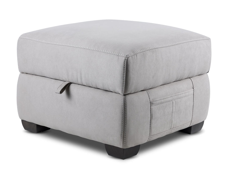 Brody Ottoman - Silver Grey