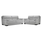 Brody Sofa and Loveseat Set - Silver Grey