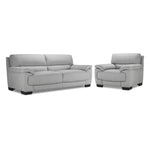 Brody Sofa and Chair Set - Silver Grey