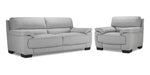 Brody Sofa and Chair Set - Silver Grey