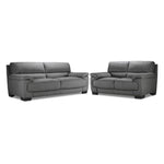 Brody Sofa and Loveseat Set - Dark Grey