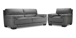 Brody Sofa and Chair Set - Dark Grey