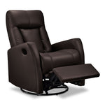Bronco Swivel Glider Recliner - Dark Brown