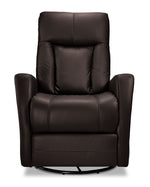 Bronco Swivel Glider Recliner - Dark Brown